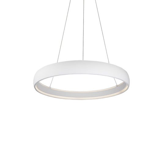 Kuzco Halo 35" LED Pendant, White/White Acrylic Diffuser - PD22735-WH