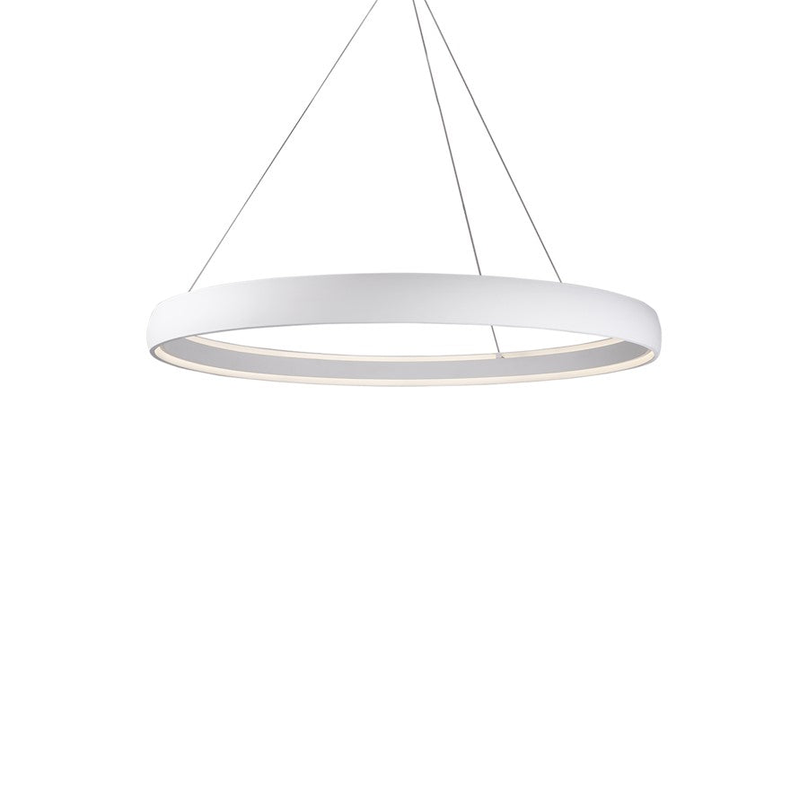 Kuzco Halo 53" LED Pendant, White/White Acrylic Diffuser - PD22753-WH