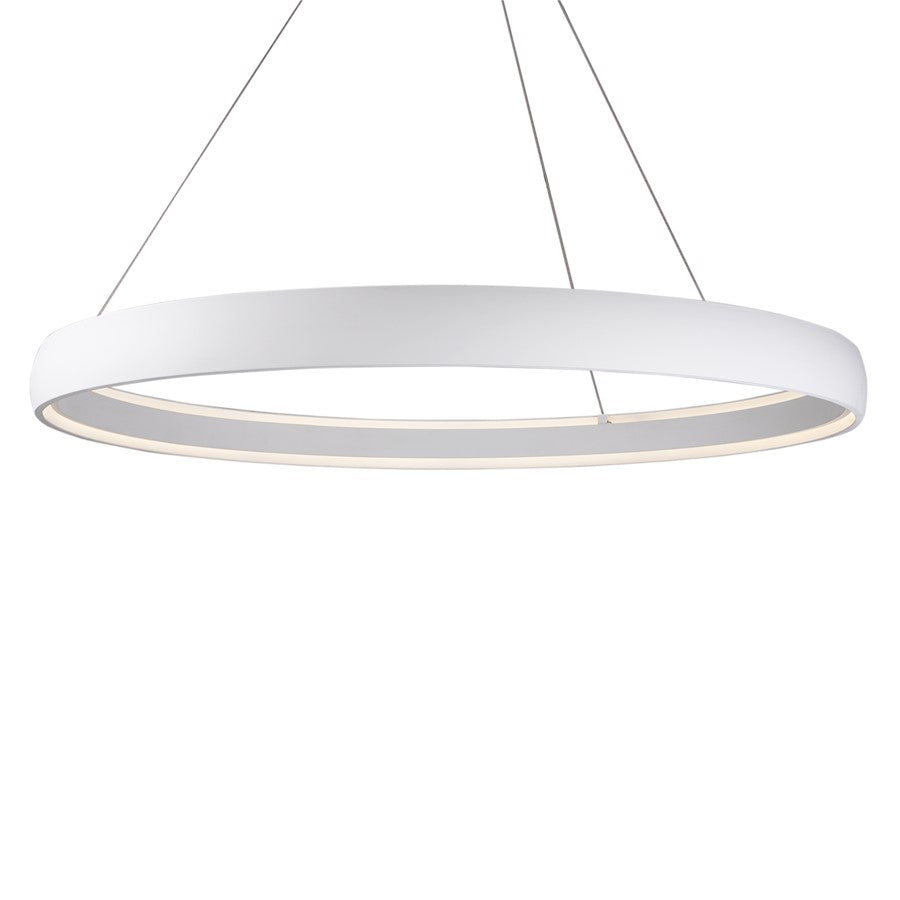 Kuzco Halo 72" LED Pendant, White/White Acrylic Diffuser - PD22772-WH