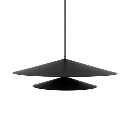 Kuzco Cruz 24in LED Pendant | Black/White Metal and Frosted Acrylic Diffuser | Dining Room & Kitchen Island | 2600lm 3000K | Model PD22907-BK-WH