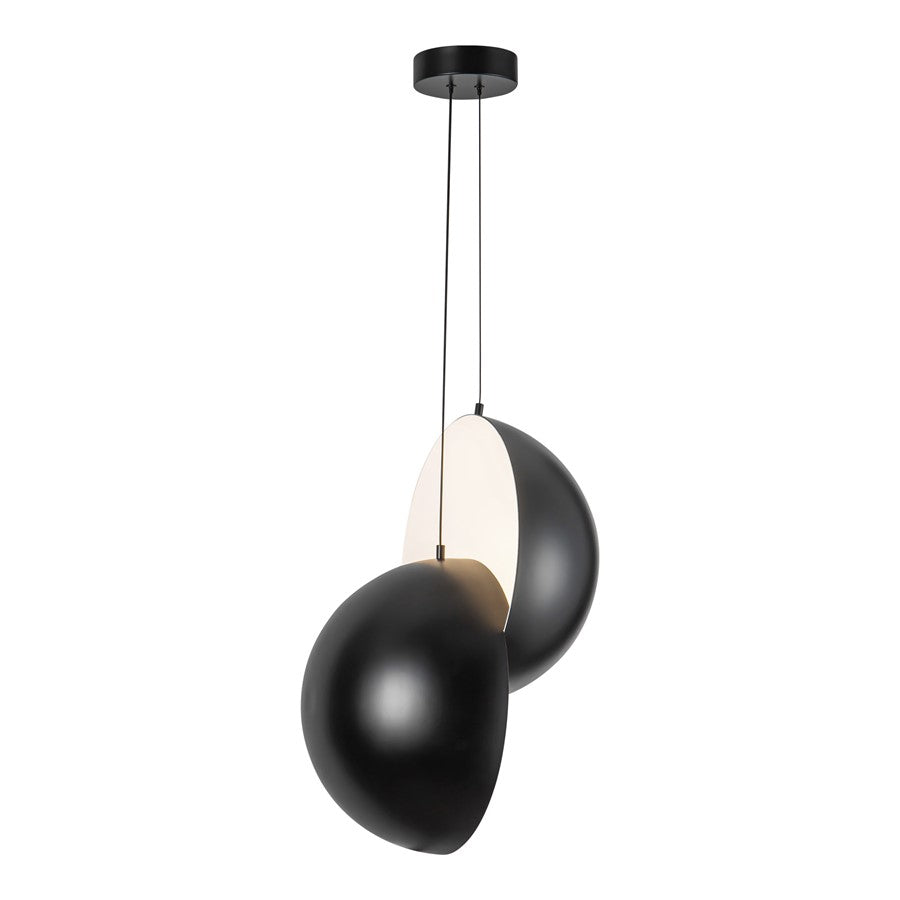 Kuzco Void 24" Black Dimmable LED Pendant, Black