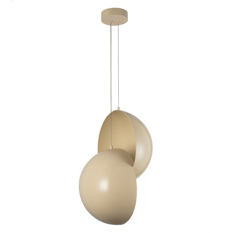 Kuzco Void 24" Pearl White Dimmable LED Pendant, Pearl White