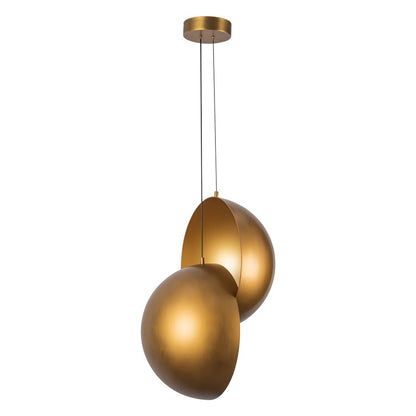 Kuzco Void 24" Vintage Brass Dimmable LED Pendant, Vintage Brass