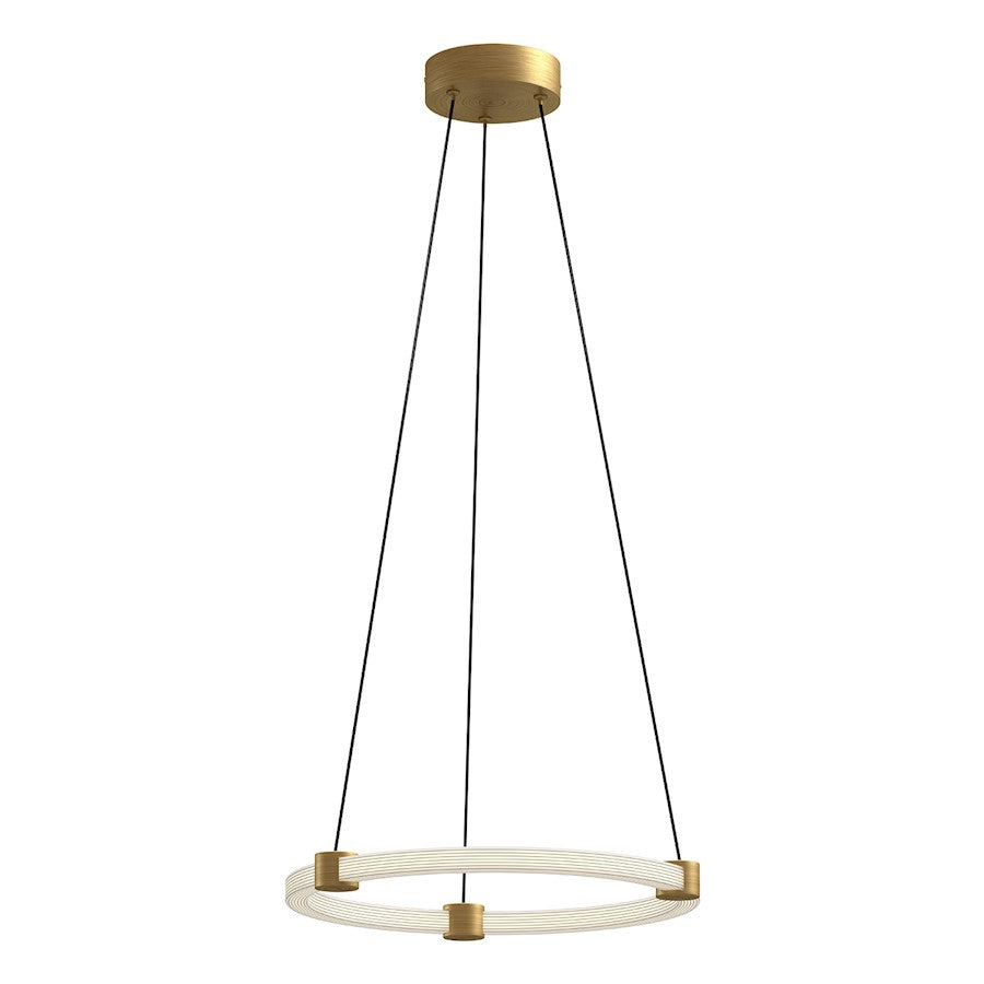 Kuzco Bruni 16" LED Pendant, Gold/Clear Acrylic/White Silicone - PD24716-BG