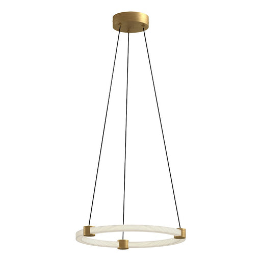 Kuzco Bruni 16" LED Pendant, Gold/Clear Acrylic/White Silicone - PD24716-BG