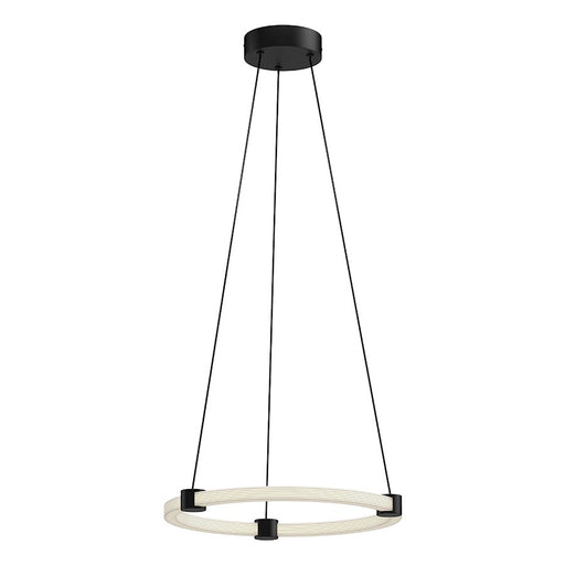 Kuzco Bruni 16" LED Pendant, Black/Clear Out/White Silicone In - PD24716-BK