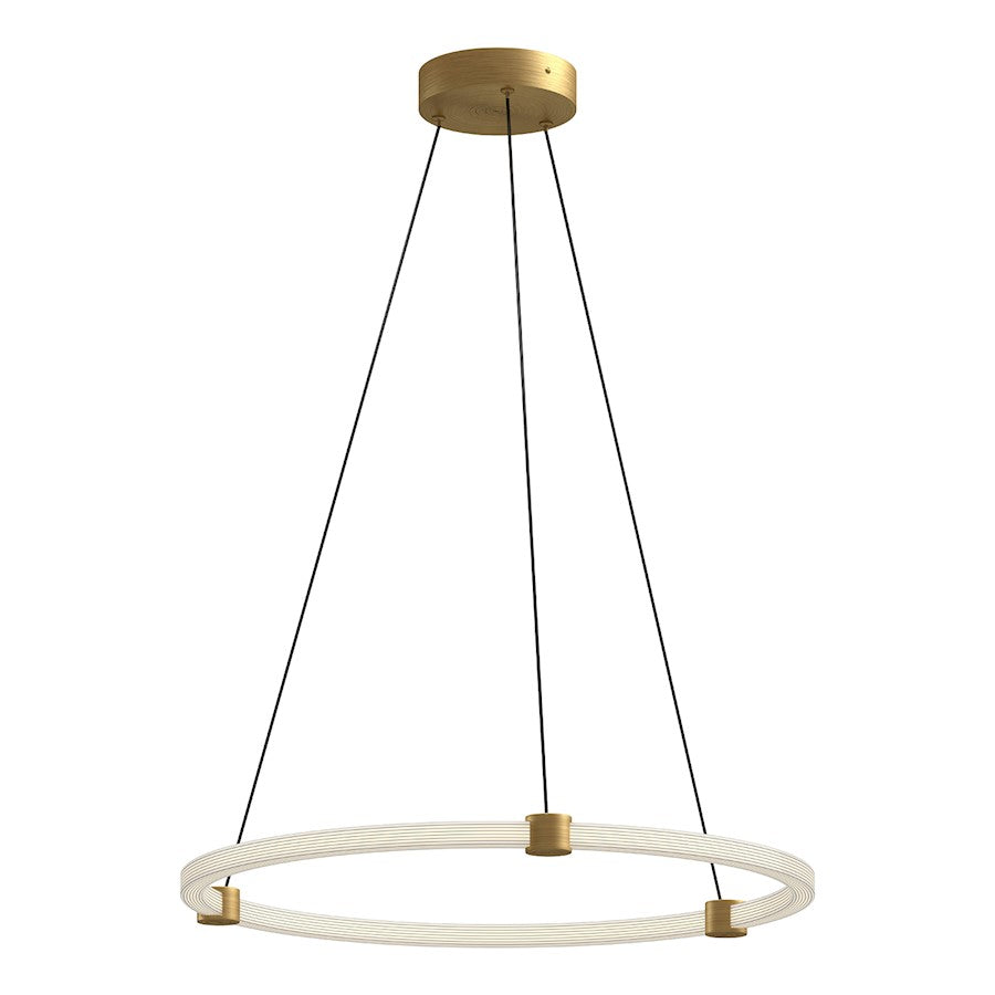 Kuzco Bruni 24" LED Pendant, Gold/Clear Acrylic/White Silicone - PD24724-BG