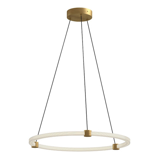 Kuzco Bruni 24" LED Pendant, Gold/Clear Acrylic/White Silicone - PD24724-BG