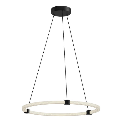 Kuzco Bruni 24" LED Pendant, Black/Clear Out/White Silicone In - PD24724-BK
