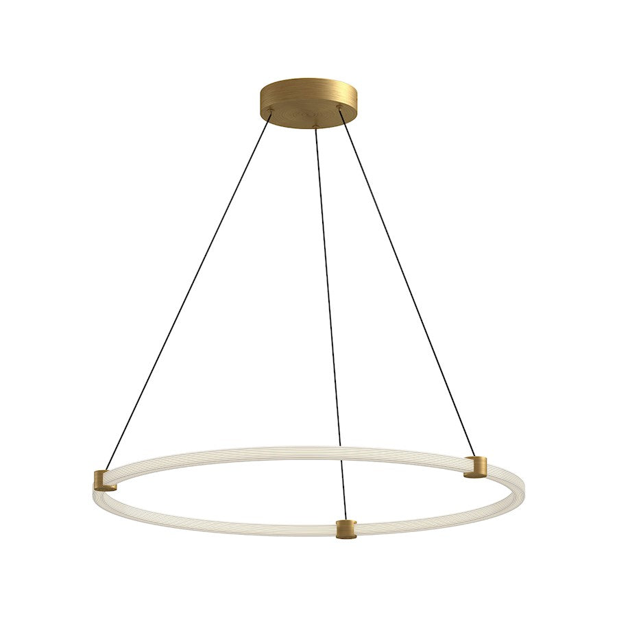 Kuzco Bruni 32" LED Pendant, Gold/Clear Acrylic/White Silicone - PD24732-BG