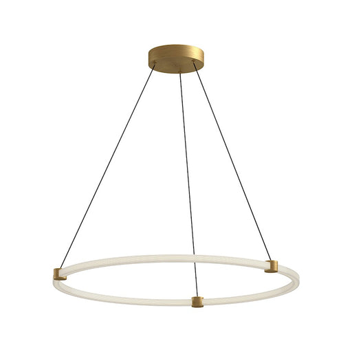 Kuzco Bruni 32" LED Pendant, Gold/Clear Acrylic/White Silicone - PD24732-BG