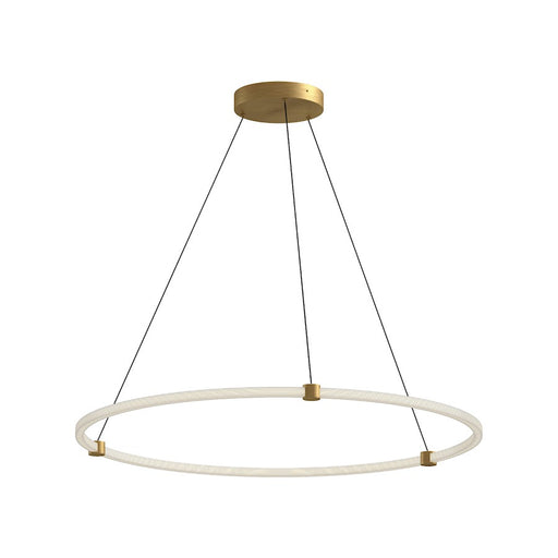 Kuzco Bruni 40" LED Pendant, Gold/Clear Acrylic/White Silicone - PD24748-BG