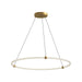 Kuzco Bruni 40" LED Pendant, Gold/Clear Acrylic/White Silicone - PD24748-BG
