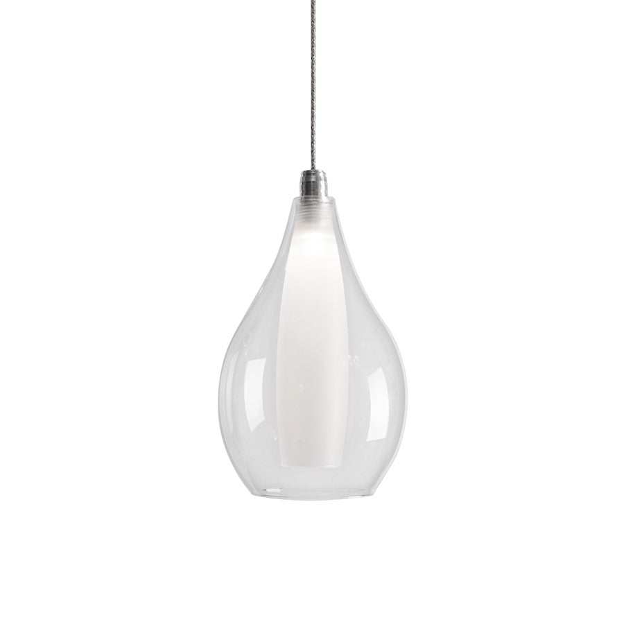 Kuzco Victoria 5" LED Pendant, Chrome/Opal - PD3005