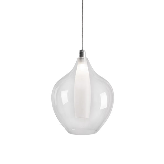 Kuzco Victoria 7" LED Pendant, Chrome/Opal - PD3007