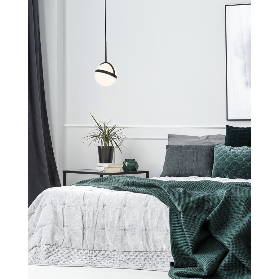 Alora Globo 7" LED Pendant, Black
