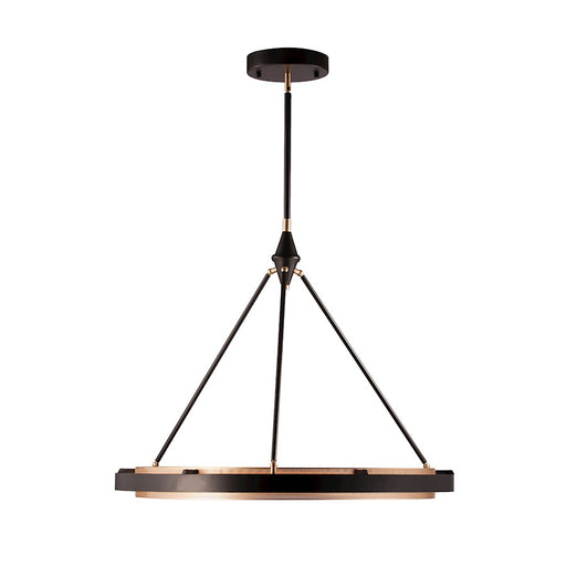 Alora Duo 32" LED Pendant, Black/Gold Shimmer/Frosted - PD302732CBGS