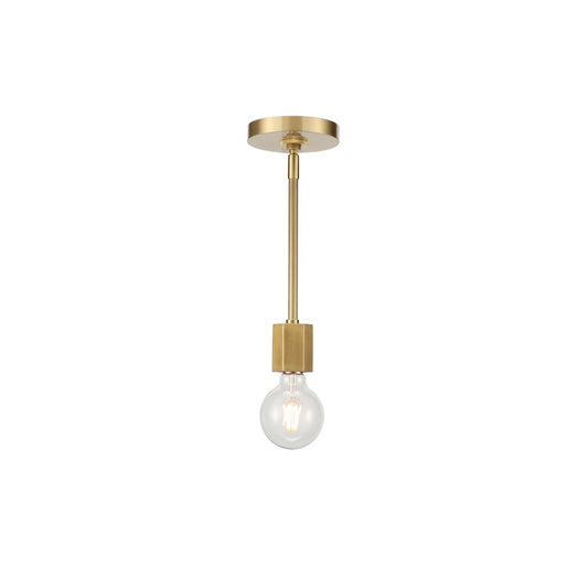 Alora Hexa 1 Light Pendant, Vintage Brass - PD307001VB