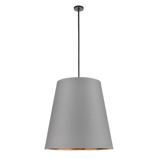 Alora Calor 3 Light 30" Pendant, Gray Linen/gold Parchmen/Bronze - PD311030UBGG