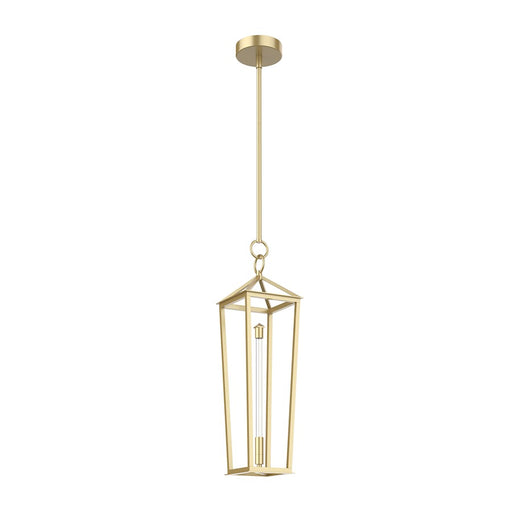 Alora Delphine LED Pendant, Natural Brass/Clear - PD317120NB