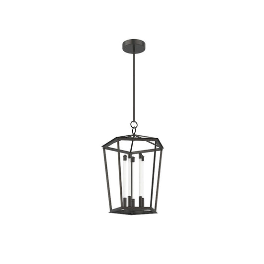 Alora Delphine 22" LED Pendant, Urban Bronze/Clear - PD317122UB