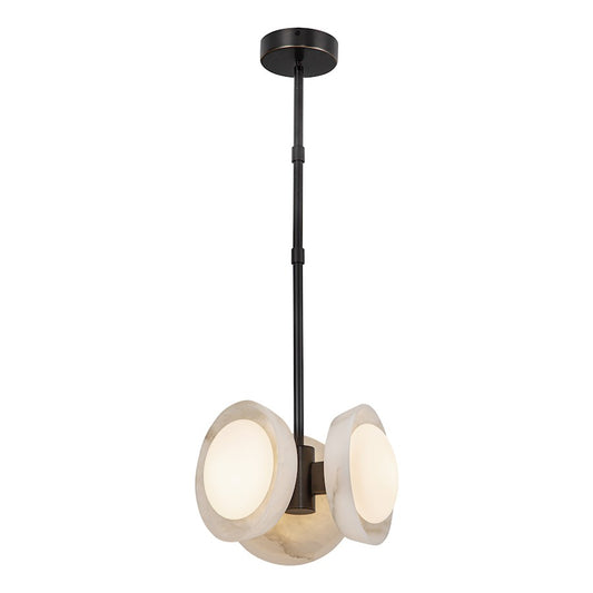 Alora Alonso 13" LED Pendant, Urban Bronze/Alabaster/Opal - PD320313UBAR