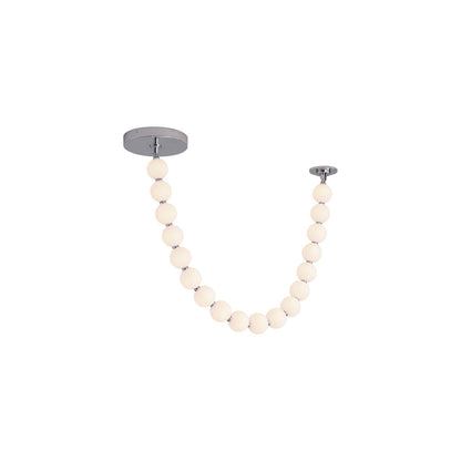 Kuzco Akoya 62in 30-Light LED Pendant | Chrome Steel and Frosted PC Diffuser | Kitchen Island & Dining Room | 62 x 3 x 3 in | Model PD321718CH-UNV-010