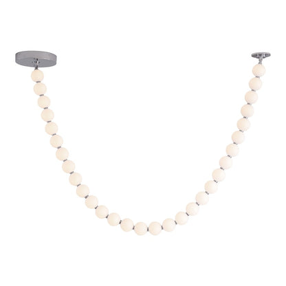 Kuzco Akoya 104in Pendant | Modern Chrome Steel and Frosted PC | Living Room & Dining Room | 3430lm 3000K 90CRI Dimmable | Model PD321730CH-UNV-010