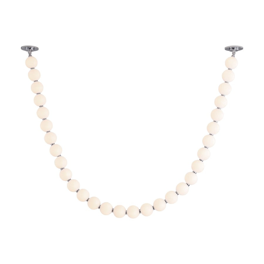 Kuzco Akoya 104in LED Pendant | Chrome and Frosted PC Diffuser | Living Room & Dining Room | 104 x 3.25 x 3.25 in | Model PD321730CH-UNV-010-RT