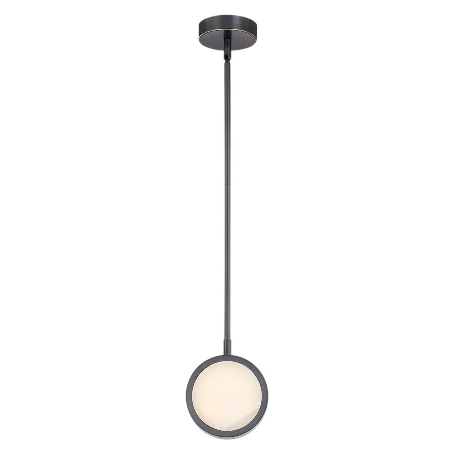 Alora Blanco 6" LED Pendant, Urban Bronze/Alabaster - PD325106UBAR