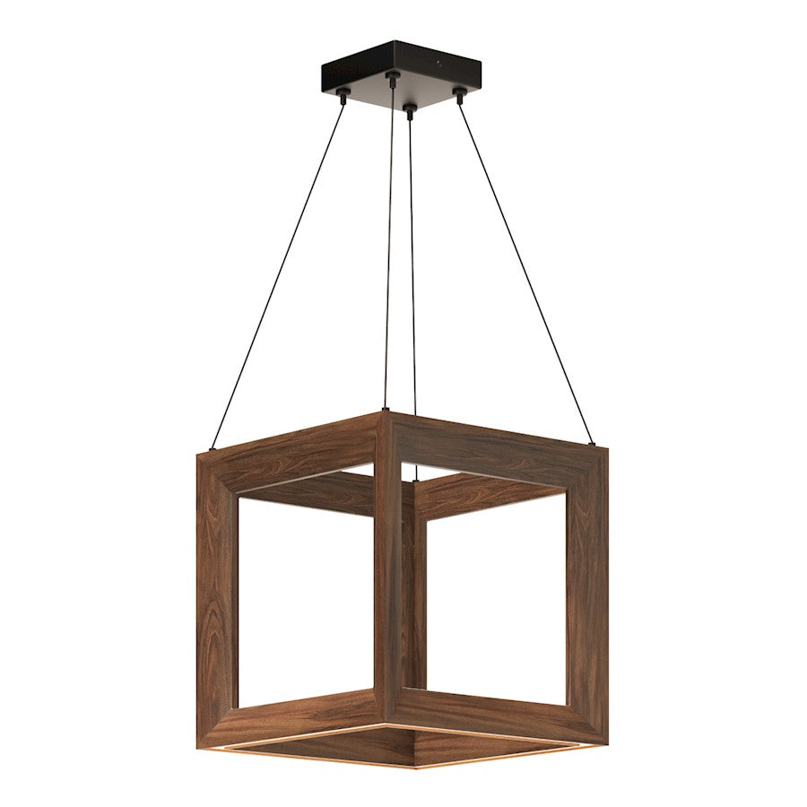 Kuzco Morina 12" LED Pendant, Walnut/White - PD32901-WT