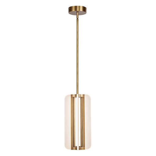 Alora Anders 7" LED Pendant, Vintage Brass/Acrylic Guide - PD336507VB