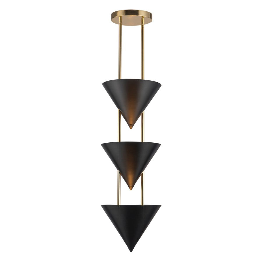 Kuzco Versus 10-in Black Pendant, Urban Brz - PD341328UB