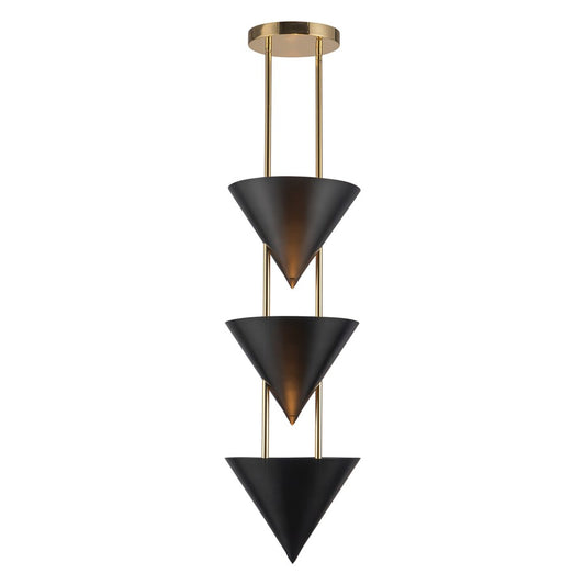 Kuzco Versus 10-in Black Pendant, Urban Brz - PD341328UB