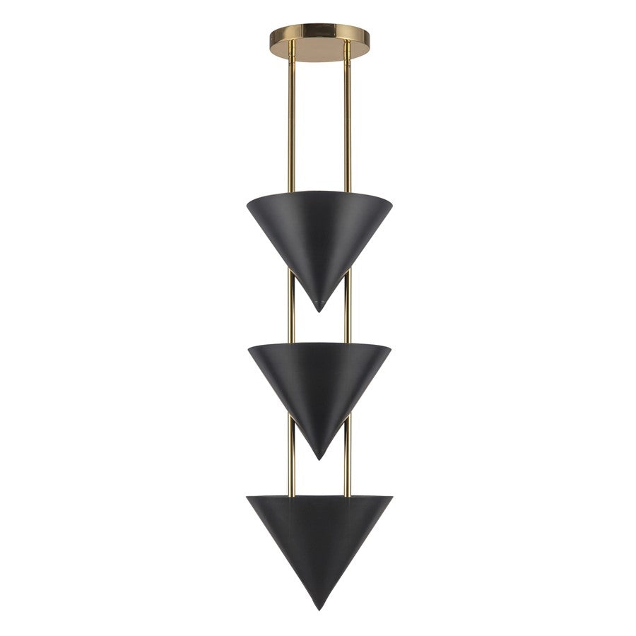 Kuzco Versus 10-in Black Pendant, Urban Bronze