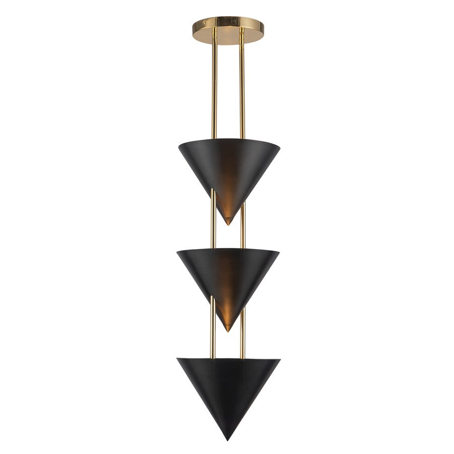 Kuzco Versus 10-in Black Pendant, Urban Bronze