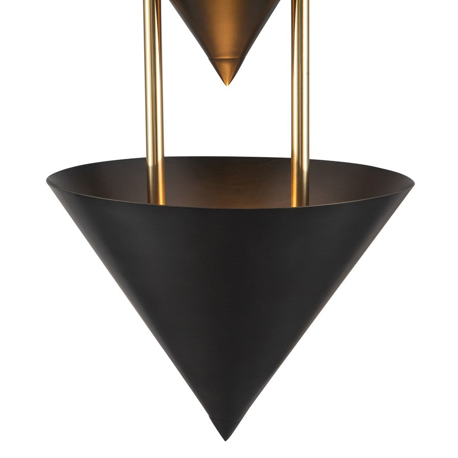 Kuzco Versus 10-in Black Pendant, Urban Bronze