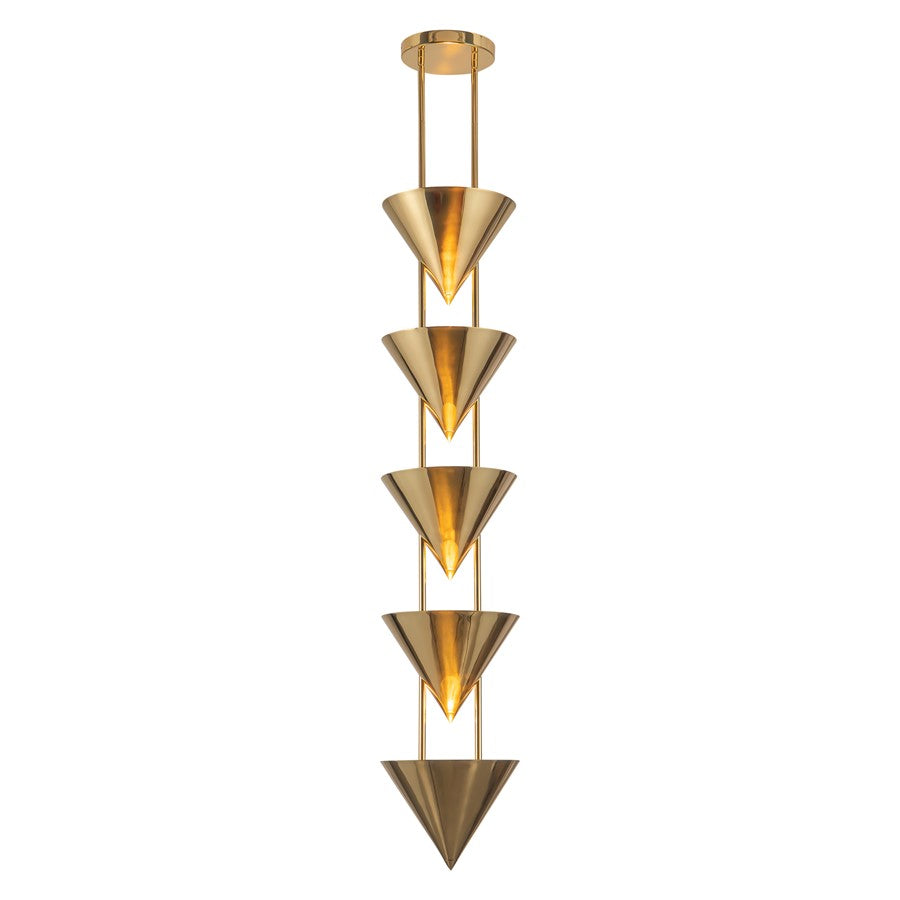 Kuzco Versus 10" Brass Pendant, Patina Brass - PD341548PTB