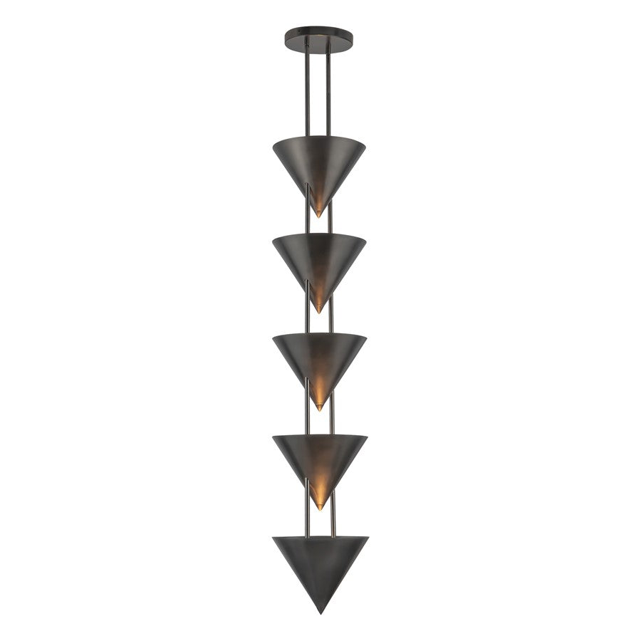 Kuzco Versus 10" Aged Steel Pendant, Aged Steel