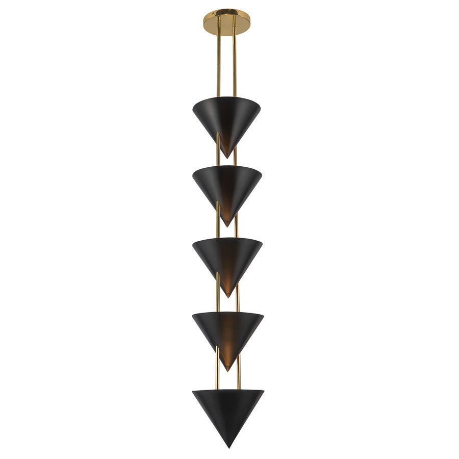 Kuzco Versus 10" Black Pendant, Urban Bronze
