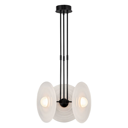 Alora Harbour 18" LED Pendant, Bronze/Glossy Opal/Smoked/Frosted - PD350318UBGO