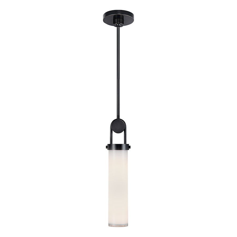 Alora Wynwood 1 Light 15" Pendant, Urban Bronze/Glossy Opal - PD355015UBGO