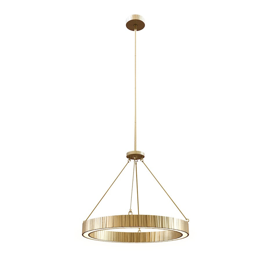 Alora Kensington 30" LED Pendant, Vintage Brass/Frosted Acrylic - PD361230VB