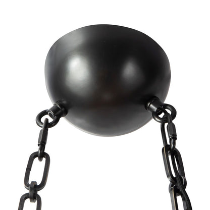 Kuzco Petra 10" Black Dimmable LED Pendant, Urban Bronze/Cloud Glass