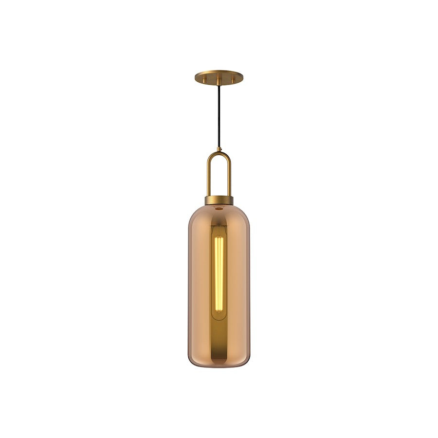 Alora Mood Soji 1 Light 6" Pendant, Gold/Copper - PD401606AGCP