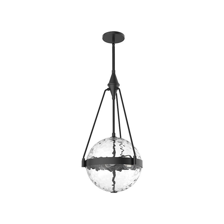 Alora Mood Harmony 3 Light 14" Pendant, Black/Water - PD406414MBWC