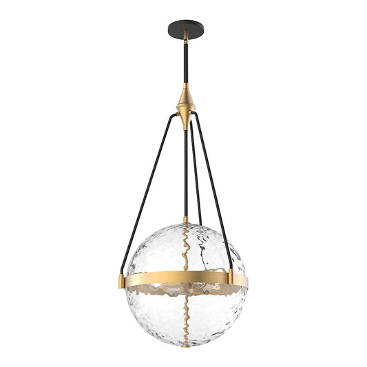 Alora Mood Harmony 4Lt 18" Pendant, Gold/Clear Water/Glossy Opal - PD406418BGWC