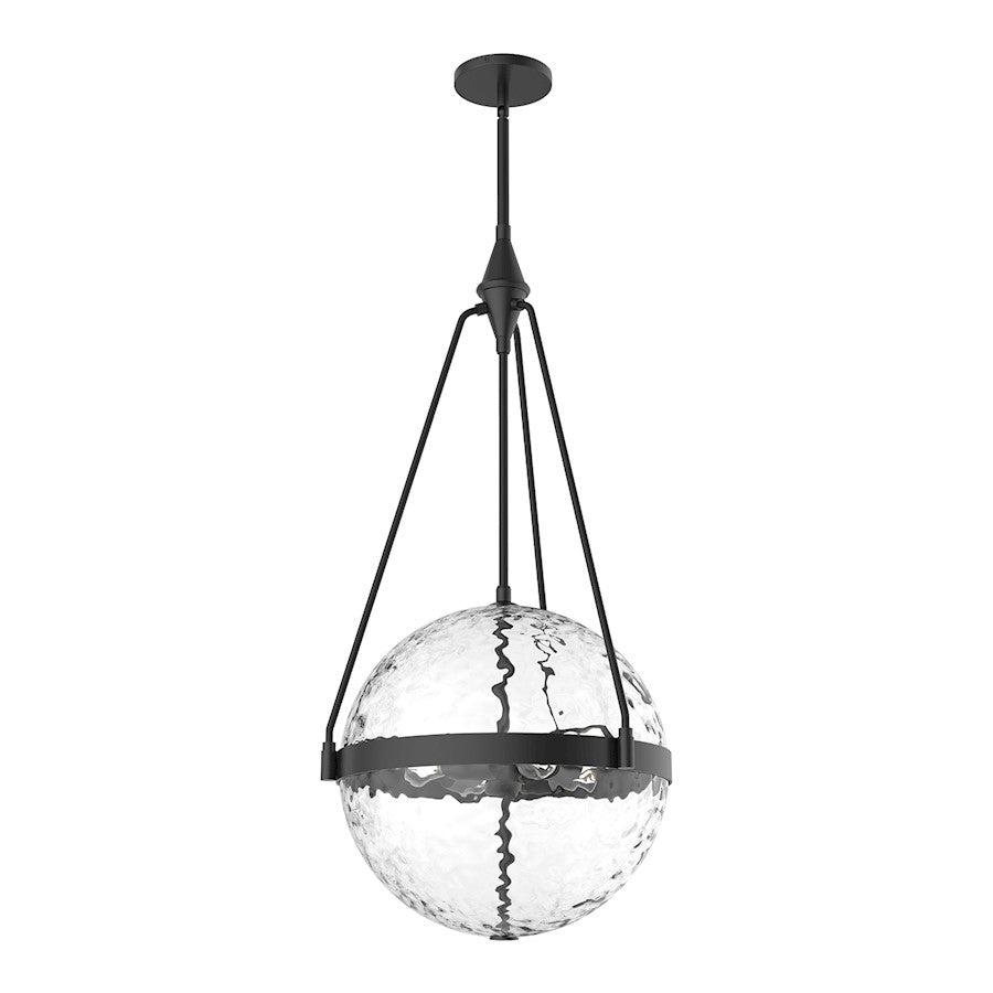 Alora Mood Harmony 4 Light 18" Pendant, Black/Water - PD406418MBWC