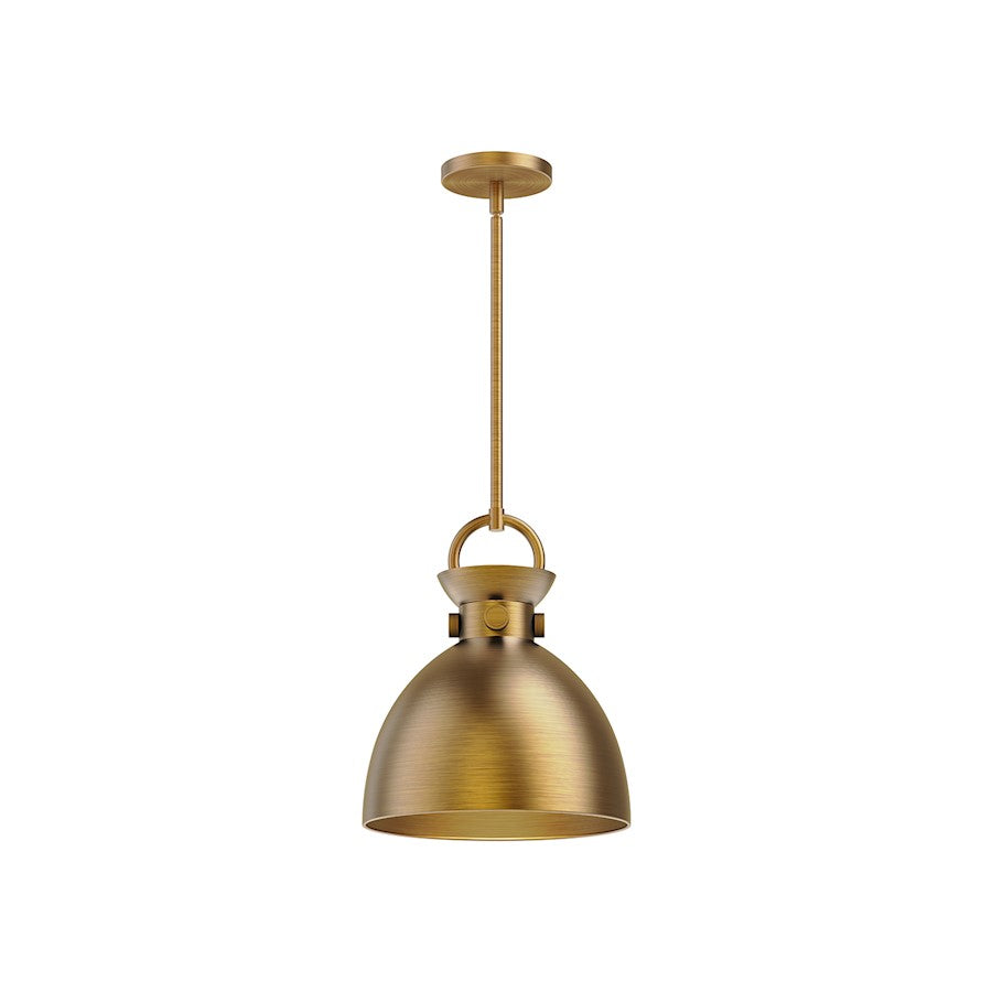 Alora Mood Waldo 1 Light 11" Pendant, Aged Gold - PD411311AG