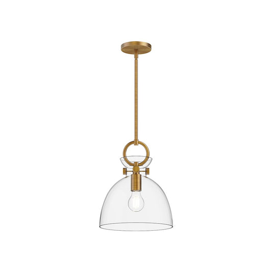 Alora Mood Waldo 1Lt 11" Pendant, Gold/Clear - PD411811AGCL